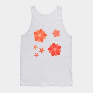 Bright and Cheerful Flower Smiley Face pack Tank Top